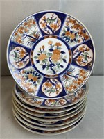 8 Imari Oriental Style 7-1/2'' Plates