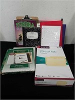 Clipboards, legal pad, analysis pad, notebooks
