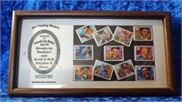 1993 AMERICAN MUSIC STAMP COLLECTION FRAMED