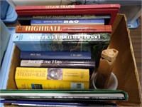 Books on Trains-mug & train whistle