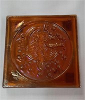 Contemporary Marigold Miller Beer 4" Tile