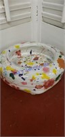 Hand painted clay bowl