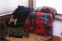 Group of 7 Throw Blankets