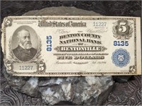 1906 Benton County Nat'l Bank Bentonville Ark $5