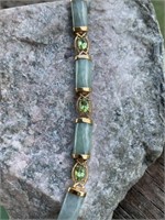 Jade & Peridot Bracelet