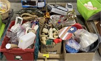 Pallet lot of household items including DVD