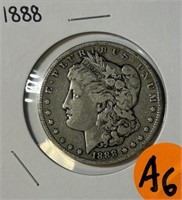 S - 1888 MORGAN SILVER DOLLAR (A6)