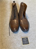 Stafford Brown Leather Dress Boots Sz 8.5M