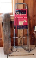 lot - rug beater, ash sifter, pants stretcher,