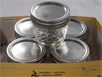 5 Piece Small Canning Glass Jars