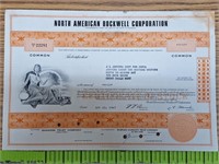 North American Rockwell stock certificate
