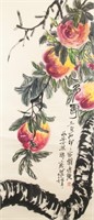Qi Baishi 1864-1957 Chinese Watercolor on scroll