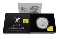 2021-W American Silver Eagle -Uncirculated