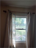 Two Sets of Window Curtains and Sheers w/ Rods-