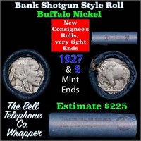 Buffalo Nickel Shotgun Roll in Old Bank Style 'Bel