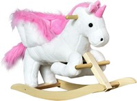 Qaba Unicorn Baby Rocking Horse with Lullaby