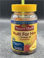 Nature made multi for him + omega 3s - 80 gummies