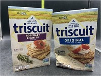 2 boxes 8.5oz triscuits - rosemary & olive oil &