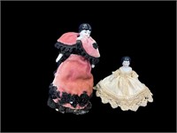 2-Antique Miniature China Head Dolls