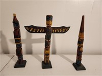 Vintage Mini Totem Poles