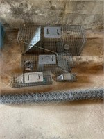 Assorted Animal Catching Cages and Wire
