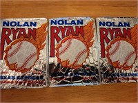 Baseball Sealed Pack Lot of 3 Nolan Ryan