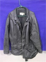 worn leather jacket size XL