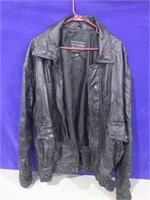 worn leather jacket 2XL