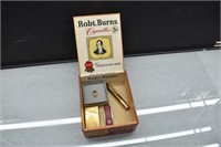 Small Cigar Box w/ 14K Gold Plated Lighter, more