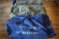 3 Large Military Canvas Duffle Bags