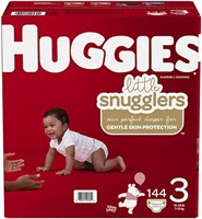 144 PCS SIZE 3 HUGGIES LITTLE SNUGGLERS BABY
