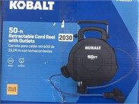 KOBALT RETRACTABLE CORD REEL RETAIL $100