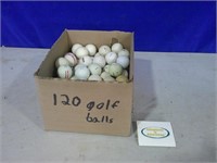 tees and 120 used golf balls
