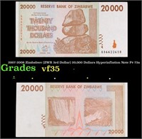 2007-2008 Zimbabwe (ZWR 3rd Dollar) 20,000 Dollars