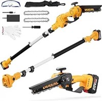 2-in-1 Cordless Pole Saw, Brushless Mini Chainsaw