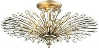 ELK LIGHTING 3-LIGHT SEMI FLUSH MOUNT CEILING