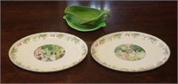 Two Minton Wimbledon Collection tennis dishes