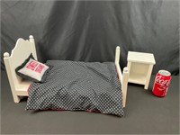 American Girl Doll Furniture Bed and Nightstand