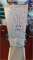 Wire Light Up Easter Bunny Decoration