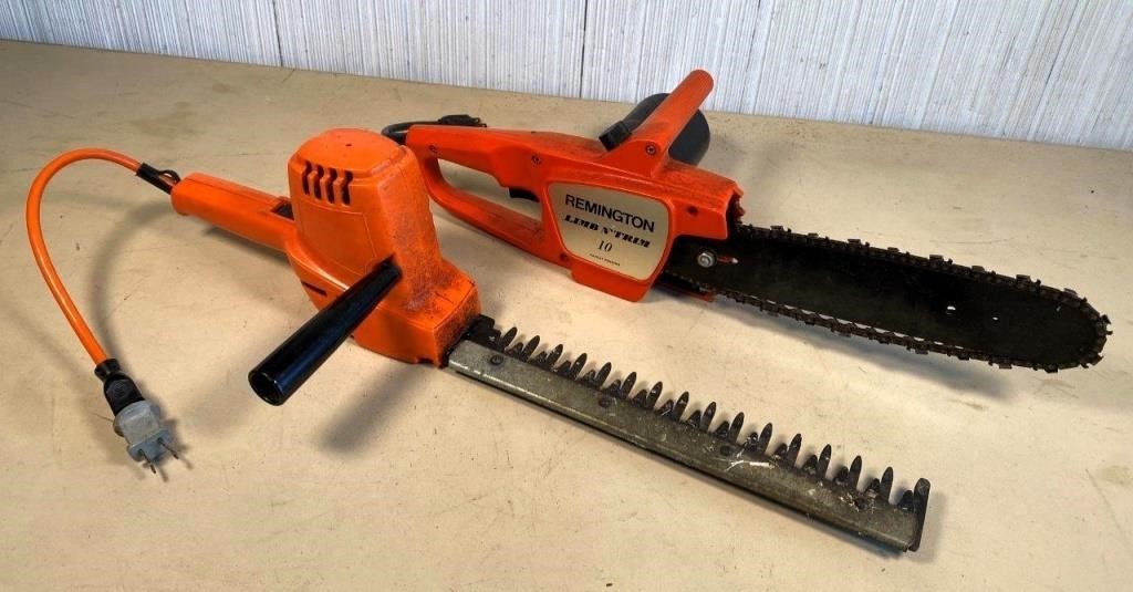 chainsaw & hedge trimmers