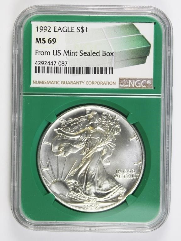 1992 AMERICAN SILVER EAGLE