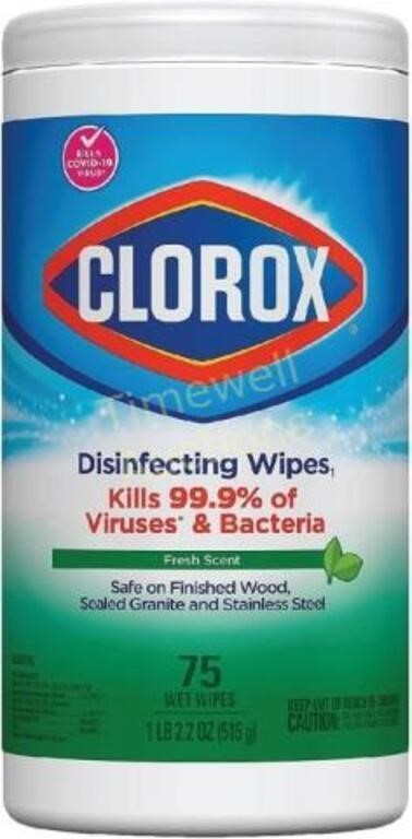 Clorox Disinfecting Wipes  Fresh Scent  75 Count