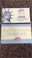 US Coins 2  - Proof Sets 2008, 2009