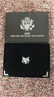 US Coins Premier Silver Proof Set  1995