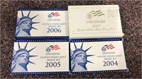 US Coins 4 - Proof Sets 2004, 2005, 2006, 2007