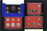 US Coins 4 - Proof Sets 1980, 1981, 1982, 1983