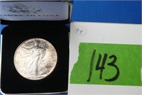 Silver Eagle 1oz Fine Silver 1994