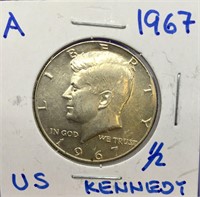 1967 U.S. Silver 1/2 Dollar