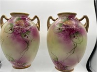Nippon porcelain vases