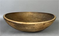 Early wooden butter/dough bowl ca. 1840-1890;